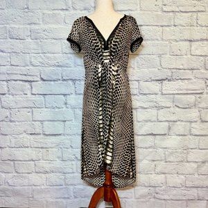 Twelfth Street by Cynthia Vincent Snakeskin Print Midi Dress